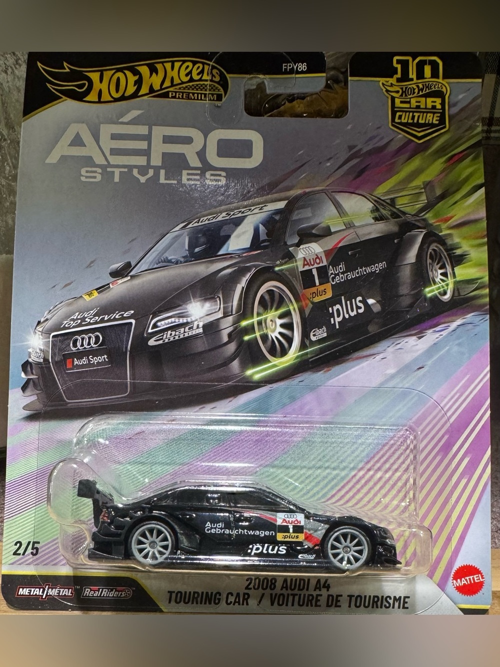 Hot Wheels Premium 2008 Audi A4 Touring Car - Black
